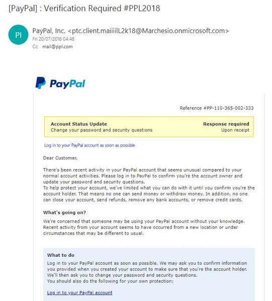 bitcoin email scams 2022 paypal
