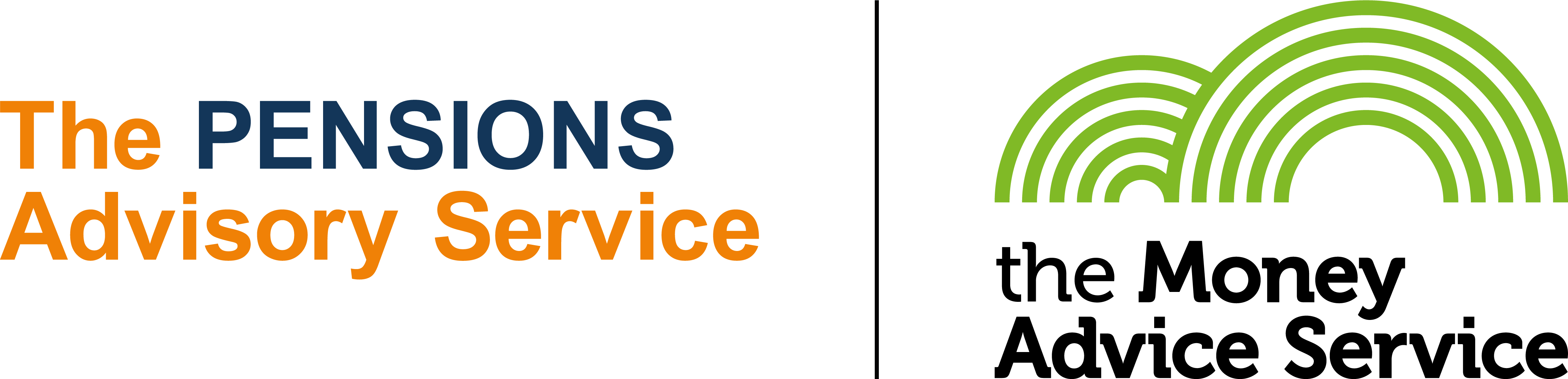 The Pensions Advisory Service and Money Advice Service logos